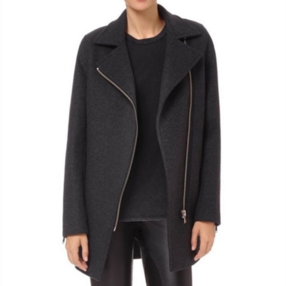 Wilfred Free Moto Wool Coat